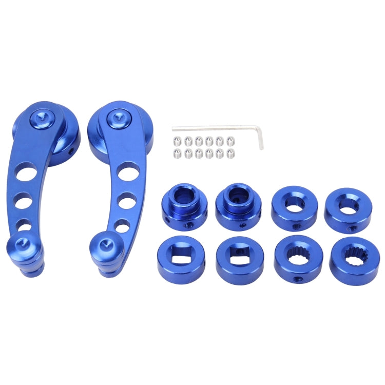 1 Pair Universal Car Wagon Door Window Crank Handle Winder Manual Door Crank Handle Window Winders(Blue) - Ornaments by buy2fix | Online Shopping UK | buy2fix