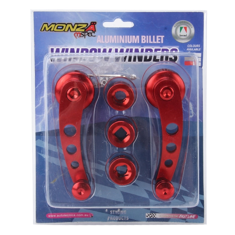 1 Pair Universal Car Wagon Door Window Crank Handle Winder Manual Door Crank Handle Window Winders(Red) - Ornaments by buy2fix | Online Shopping UK | buy2fix