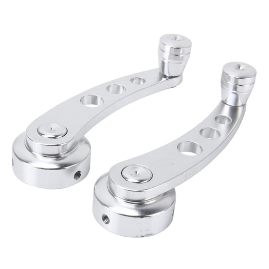 1 Pair Universal Car Wagon Door Window Crank Handle Winder Manual Door Crank Handle Window Winders(Silver) - Ornaments by buy2fix | Online Shopping UK | buy2fix