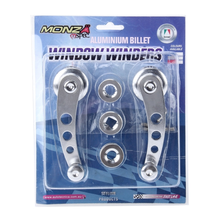 1 Pair Universal Car Wagon Door Window Crank Handle Winder Manual Door Crank Handle Window Winders(Silver) - Ornaments by buy2fix | Online Shopping UK | buy2fix
