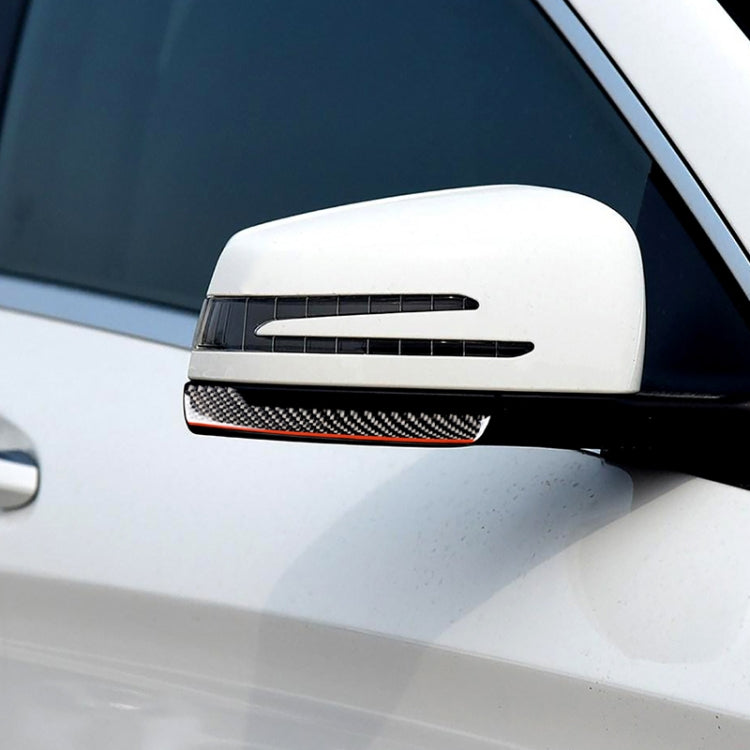 2 PCS Car Carbon Fiber Rearview Mirror Anti-collision Strip Protection Guards Trims Stickers for Mercedes-Benz by buy2fix