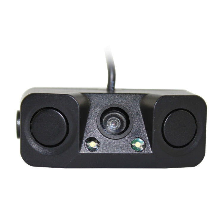 PZ-451 Car Camera LED Lights Parking Sensor 3 in 1 Night Vision Camera Monitor with Buzzer,DC 12V, 720 x 504 pixels,Lens Angle:120 degree - Rear View Cameras by buy2fix | Online Shopping UK | buy2fix