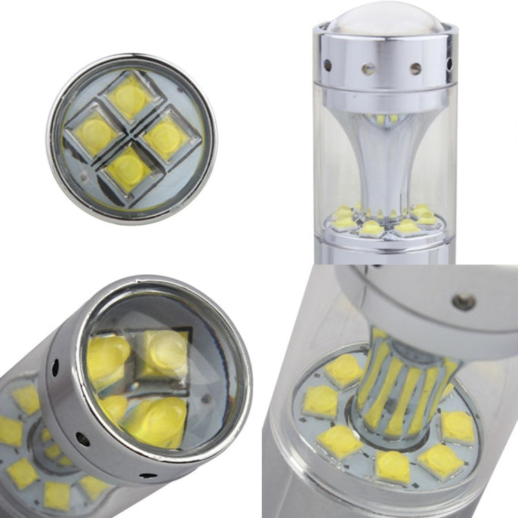 2 PCS 1156 60W 1200 LM 6000K Car Auto Brake Lights Turn Light Backup Light with 12 XB-D Lamps, DC 12V (White Light) - Brake Lights by buy2fix | Online Shopping UK | buy2fix