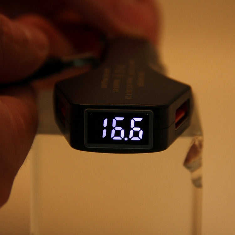 BEAUTY-CAR B-01 4.2A Dual USB Port Raid Car Charger Adapter with LED Display, Input Voltage/Output Voltage: DC 10-30V/ DC 5V by buy2fix