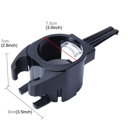 SHUNWEI SD-1027 Car Auto Multi-functional ABS Air Vent Drink Holder Bottle Cup Holder Phone Holder Mobile Mount (Black) by SHUNWEI