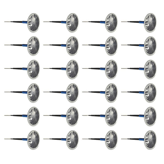 24 PCS 4mm Mushroom Nail-tyre Film Tyre Cold Patch Film Rubber Tire Repair Kit by buy2fix