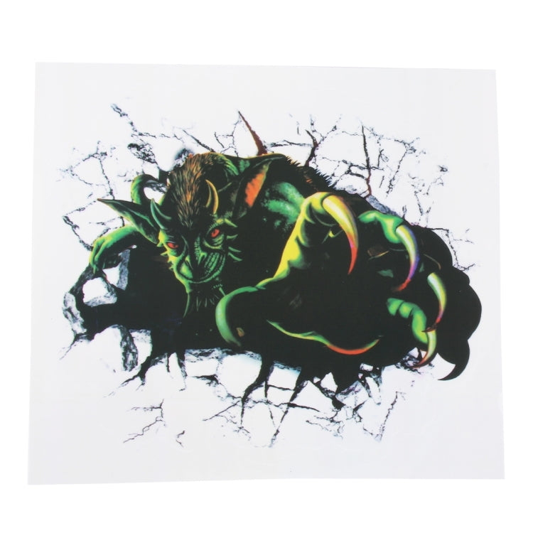 Exaggerated Effection Cartoon Monsters Style 3D Characteristic Digital Simulation Car Paper Sticker - Decorative Sticker by buy2fix | Online Shopping UK | buy2fix