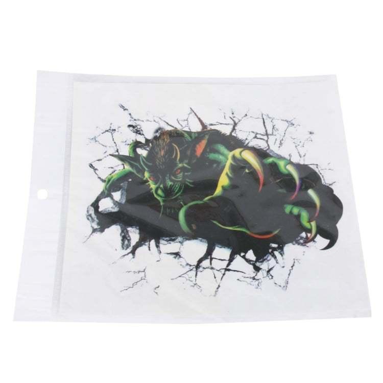 Exaggerated Effection Cartoon Monsters Style 3D Characteristic Digital Simulation Car Paper Sticker - Decorative Sticker by buy2fix | Online Shopping UK | buy2fix