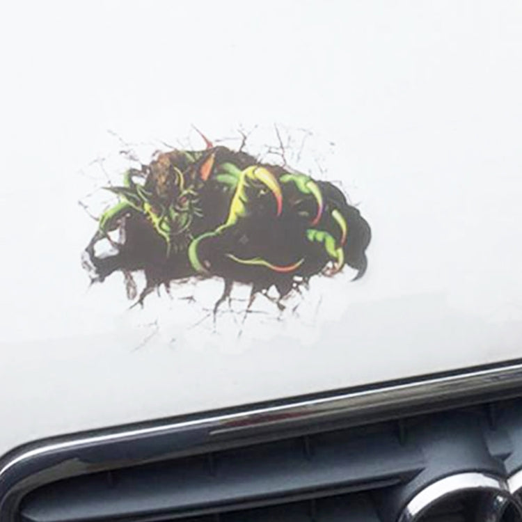 Exaggerated Effection Cartoon Monsters Style 3D Characteristic Digital Simulation Car Paper Sticker - Decorative Sticker by buy2fix | Online Shopping UK | buy2fix
