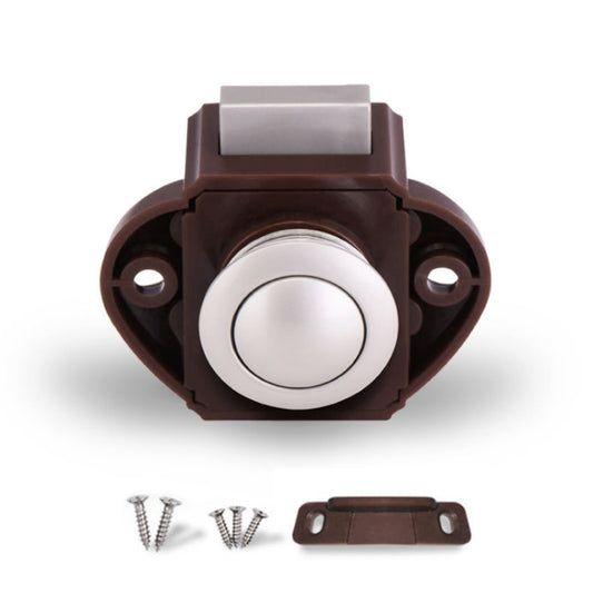 Press Type Drawer Cabinet Catch Latch Release Cupboard Door Stop Drawer Cabinet Locker for RV / Yacht / Furniture(Nickel) by buy2fix