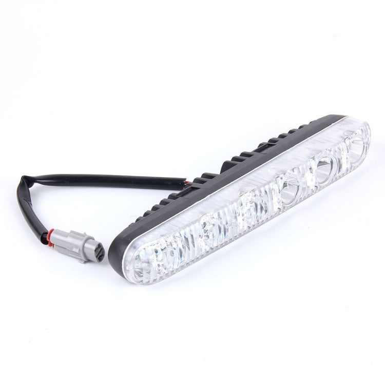 2 PCS LD-006 5730-6SMD 12W 1200LM 7000K White Light Daytime Running Light.DC 12V - Running Lights by buy2fix | Online Shopping UK | buy2fix