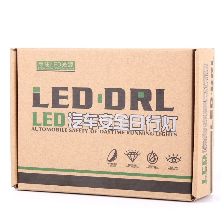 2 PCS LD-006 5730-6SMD 12W 1200LM 7000K White Light Daytime Running Light.DC 12V - Running Lights by buy2fix | Online Shopping UK | buy2fix