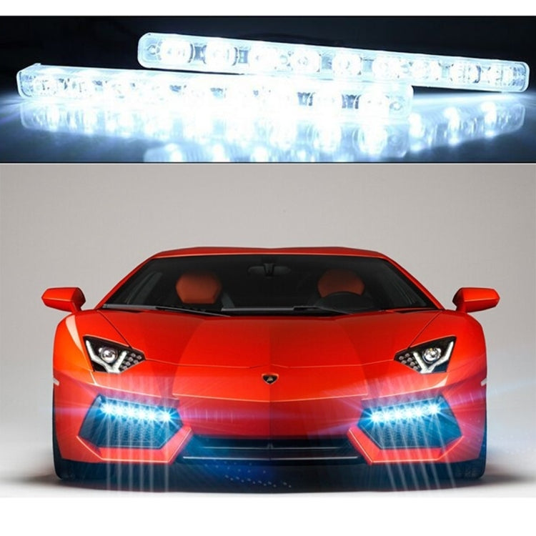 2 PCS LD-006 5730-6SMD 12W 1200LM 7000K White Light Daytime Running Light.DC 12V - Running Lights by buy2fix | Online Shopping UK | buy2fix