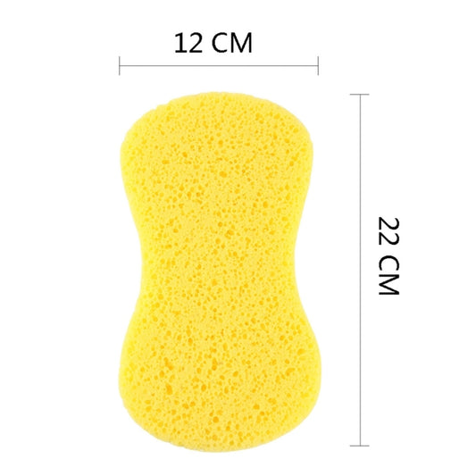 5 PCS Household Cleaning Sponge Yellow Car Wash Sponge With Macropores by buy2fix