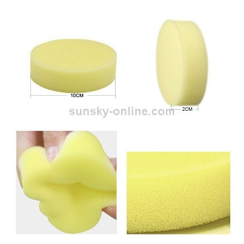 10 PCS Household Cleaning Sponge Car Sponge Ball Car Wash Sponge,Size:10 x 10 x 2cm by buy2fix