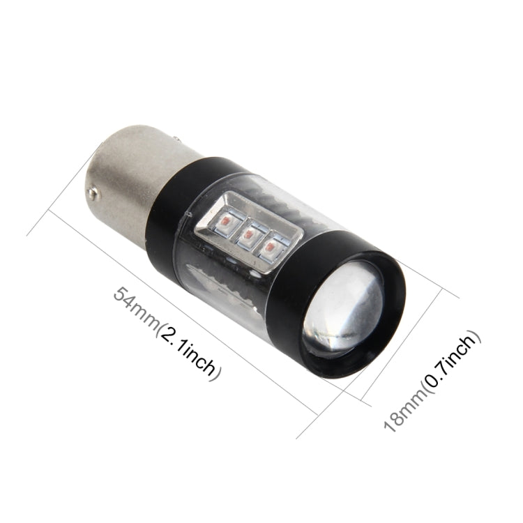 1156/BA15S 80W 1000 LM Car Auto Turn Light Backup Light with 16 Lamps, DC 12-24V(Yellow Light) - Arrow Turn Lights by buy2fix | Online Shopping UK | buy2fix