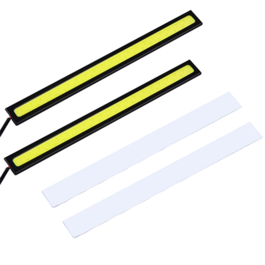 2 PCS 6W 400 LM 6000K DRL COB White Light Bar Car Light Source Waterproof Daytime Running Lights, DC 12V by buy2fix