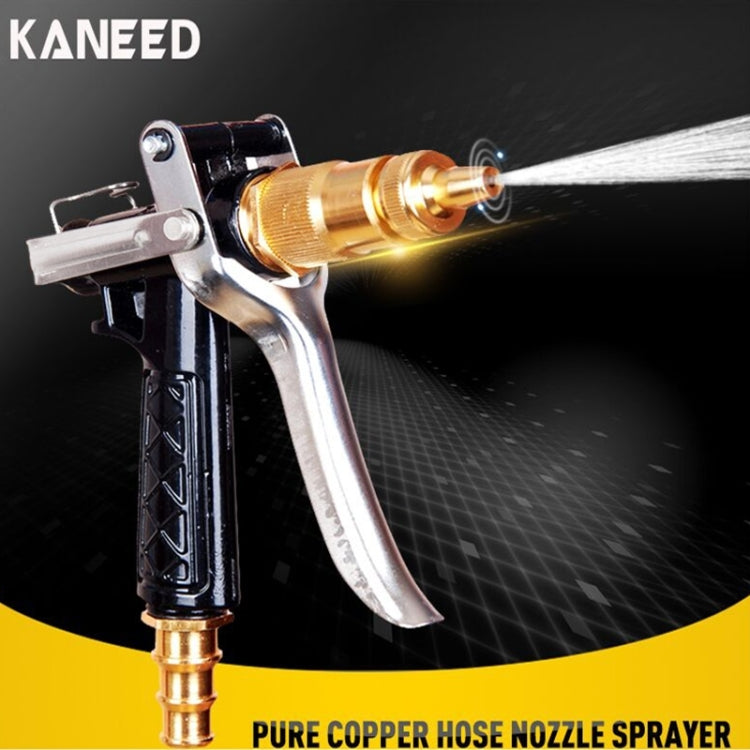 KANEED High Pressure Pure Copper Hose Nozzle Sprayer for Car Washing Garden/Lawn Watering Room/Deck/Floor Cleaning Support Adjustable Water Flow(Yellow) - Car Washer & Accessories by KANEED | Online Shopping UK | buy2fix