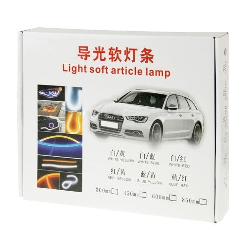 2 PCS 12V Car Daytime Running Lights Soft Article Lamp, Blue Light, Length: 30cm - Running Lights by buy2fix | Online Shopping UK | buy2fix