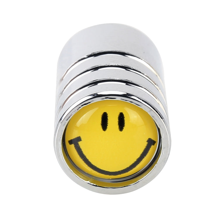 4 PCS Smile Pattern Gas Cap Mouthpiece Cover Gas Cap Tire Cap Car Motor Bicycle Tire Valve Caps - Tire Valve Caps by buy2fix | Online Shopping UK | buy2fix