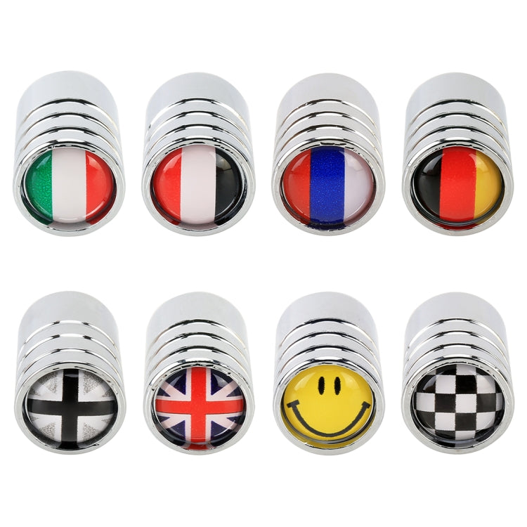 4 PCS Smile Pattern Gas Cap Mouthpiece Cover Gas Cap Tire Cap Car Motor Bicycle Tire Valve Caps - Tire Valve Caps by buy2fix | Online Shopping UK | buy2fix