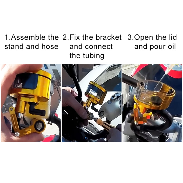Motorcycle Modification Parts Front Brake Fluid Oil Universal Brake Oil Cup for Kawasaki / Suzuki(Black) - Motorbike Brakes by buy2fix | Online Shopping UK | buy2fix