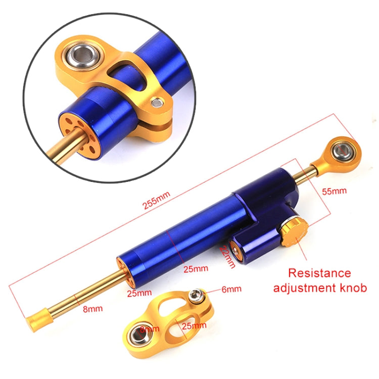 Motorcycle Handlebar Universal Shock Absorber Direction Damper Steering Stabilizer Damper Accessories(Gold) - Engines & Engine Parts by buy2fix | Online Shopping UK | buy2fix