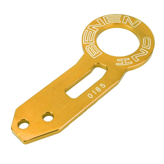 Benen Aluminum Alloy Rear Tow Towing Hook Trailer Ring for Universal Car Auto with Two Screw Holes(Gold) by buy2fix