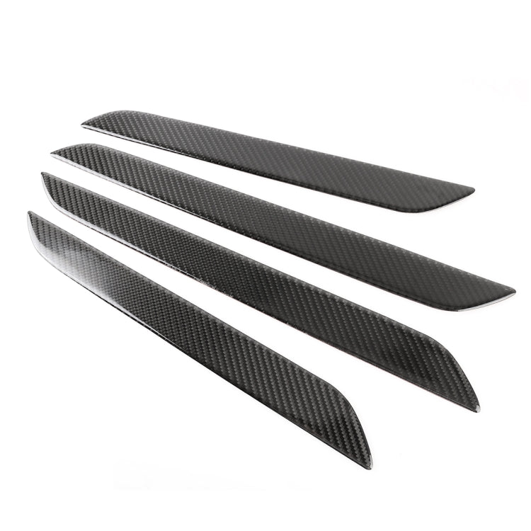 4 PCS Carbon Fibre Car Door Panel Decorative Sticker for Audi Q3 - Car Interior Mouldings by buy2fix | Online Shopping UK | buy2fix