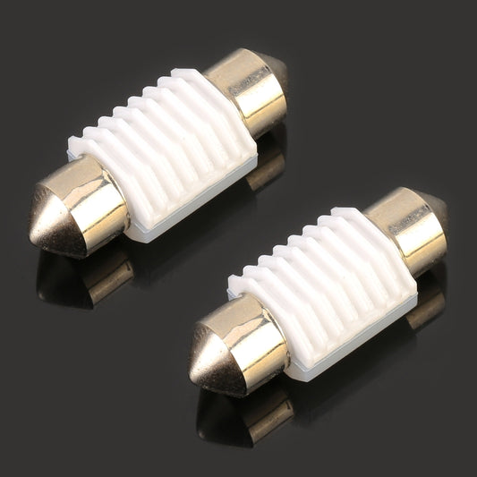 2 PCS 31mm DC12V 1.7W 6000K 135LM 2LEDs SMD-3030 Car Reading Lamp, with Decoder by buy2fix