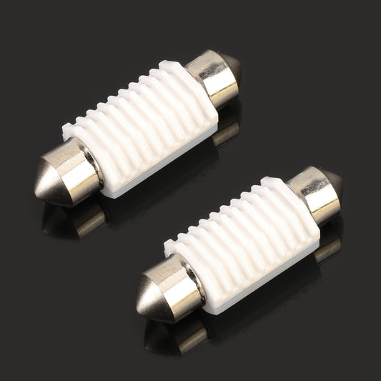 2 PCS 36mm DC12V 1.7W 6000K 135LM 2LEDs SMD-3030 Car Reading Lamp, with Decoder by buy2fix