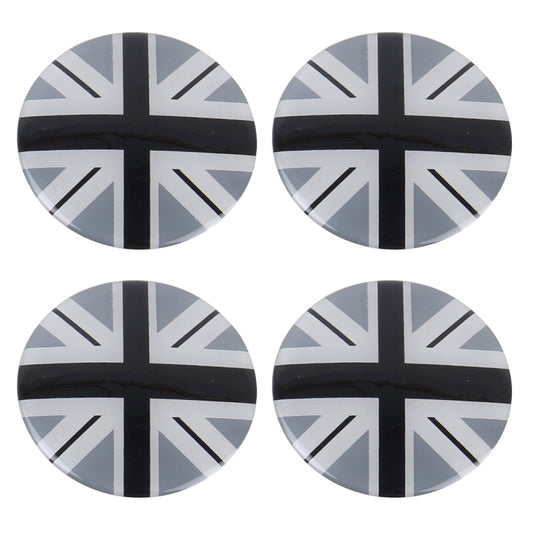 4 PCS National Flag Metal Car Sticker Wheel Hub Caps Centre Cover Decoration by buy2fix