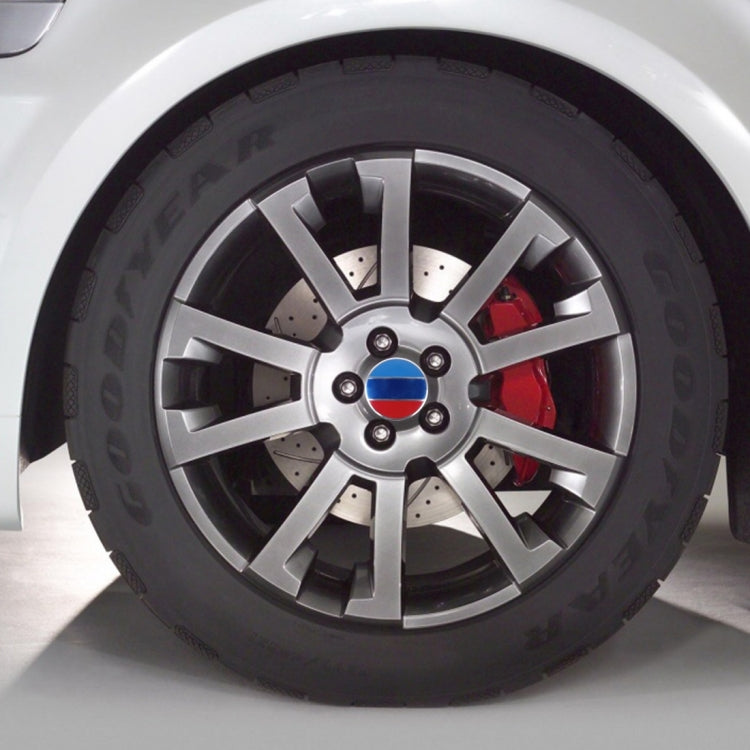 4 PCS National Flag Metal Car Sticker Wheel Hub Caps Centre Cover Decoration by buy2fix
