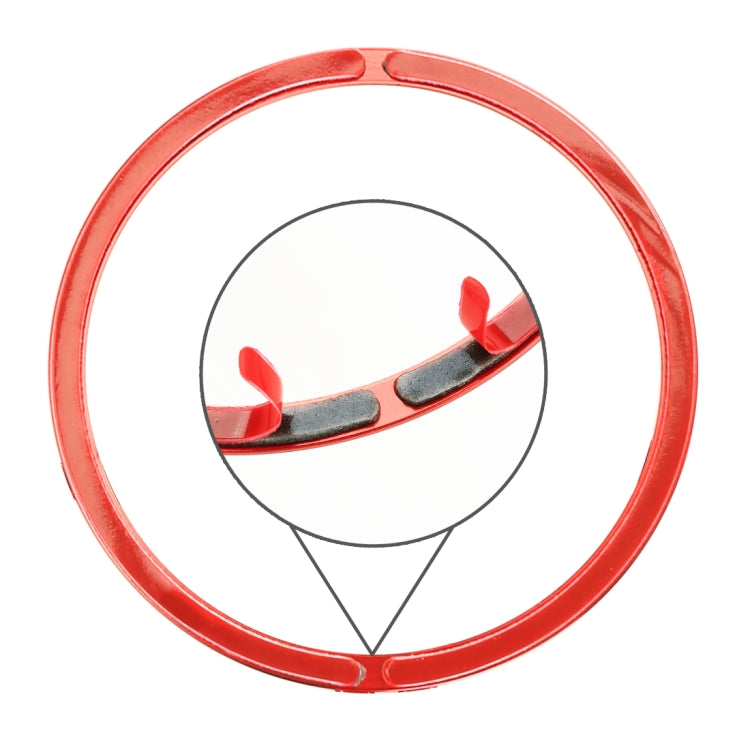 4 PCS Car Metal Wheel Hub Decoration Ring for BMW 5 Series 2018 (Red) - Wheels Tires & Parts by buy2fix | Online Shopping UK | buy2fix