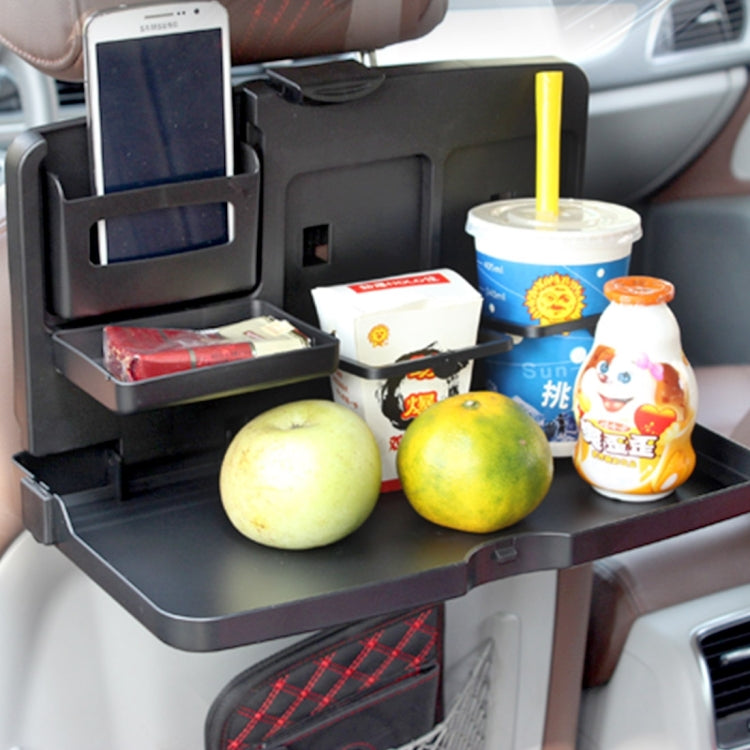SHUNWEI SD-1503 Vehicle Multi-function Foldable Tray Back Seat Table Drink Food Cup Holder Travel Dining Tray Organzier by SHUNWEI