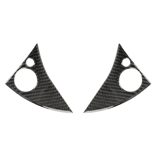 2 PCS Car Steering Wheel Button Carbon Fiber Decorative Sticker for Mercedes-Benz W204 2007-2010 by buy2fix