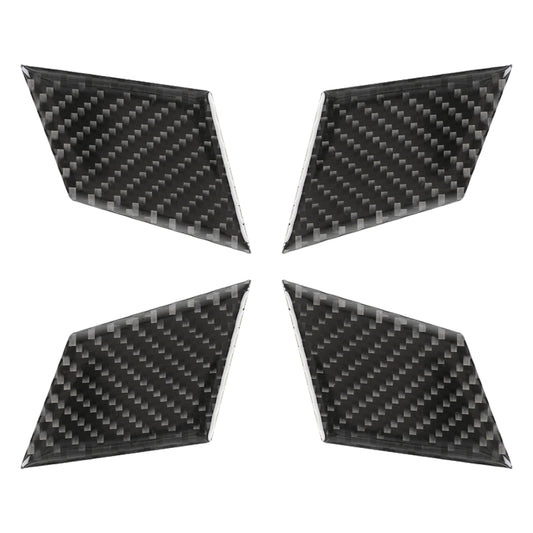 4 PCS Car Door Inner Handle Wrist Panel Carbon Fiber Decorative Sticker for Mercedes-Benz W204 2007-2013 by buy2fix
