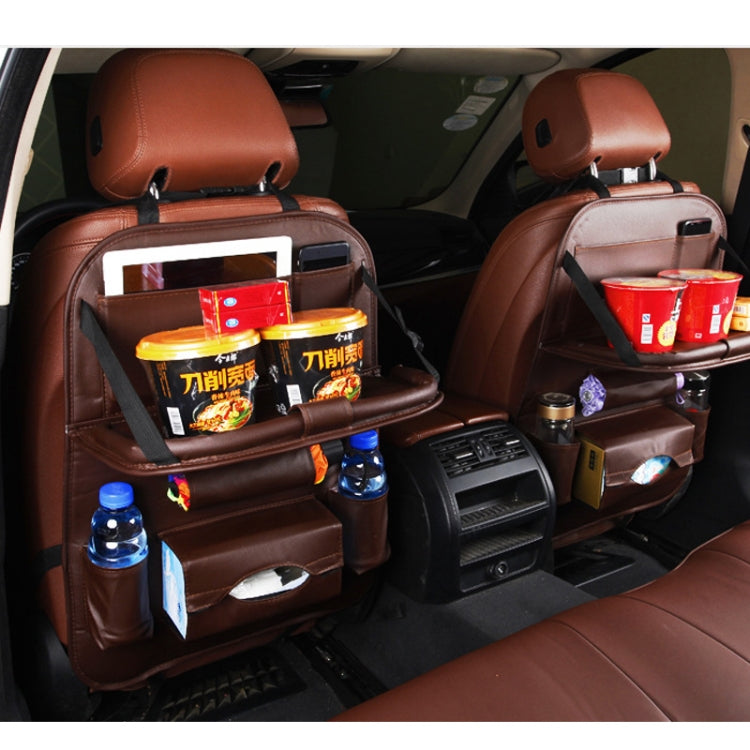Multifunction Car Seat Pockets Folding Storage Bag (Coffee) by buy2fix