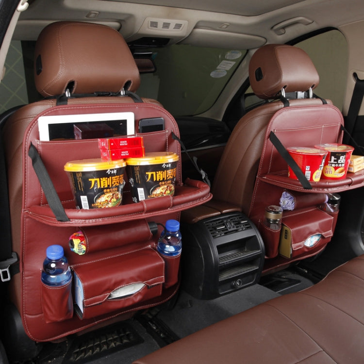 Multifunction Car Seat Pockets Folding Storage Bag (Wine Red) by buy2fix