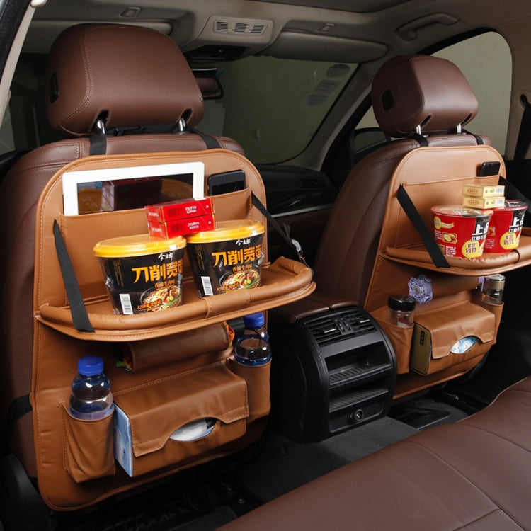 Multifunction Car Seat Pockets Folding Storage Bag (Brown) by buy2fix