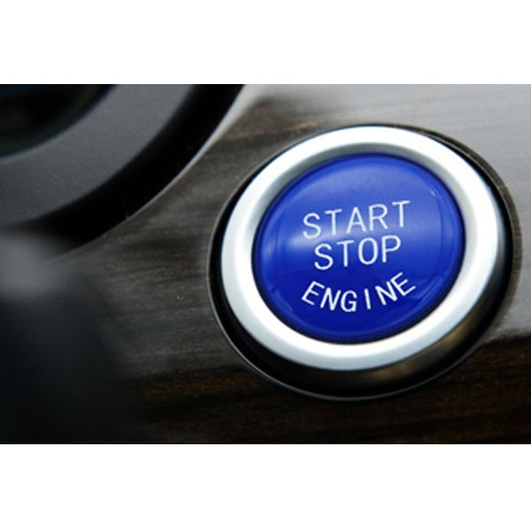 Car Start Stop Engine Button Switch Replace Cover 61319153832 for BMW 5 / 6 / 7 Series F Chassis without Start and Stop 2009-2013(Blue) - Car Switches by buy2fix | Online Shopping UK | buy2fix