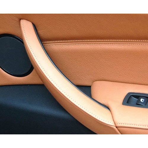 Car Interior Right Handle Inner Door Armrest Panel Pull 51416969402 for BMW X5 / X6, Left Drive(Brown) by buy2fix