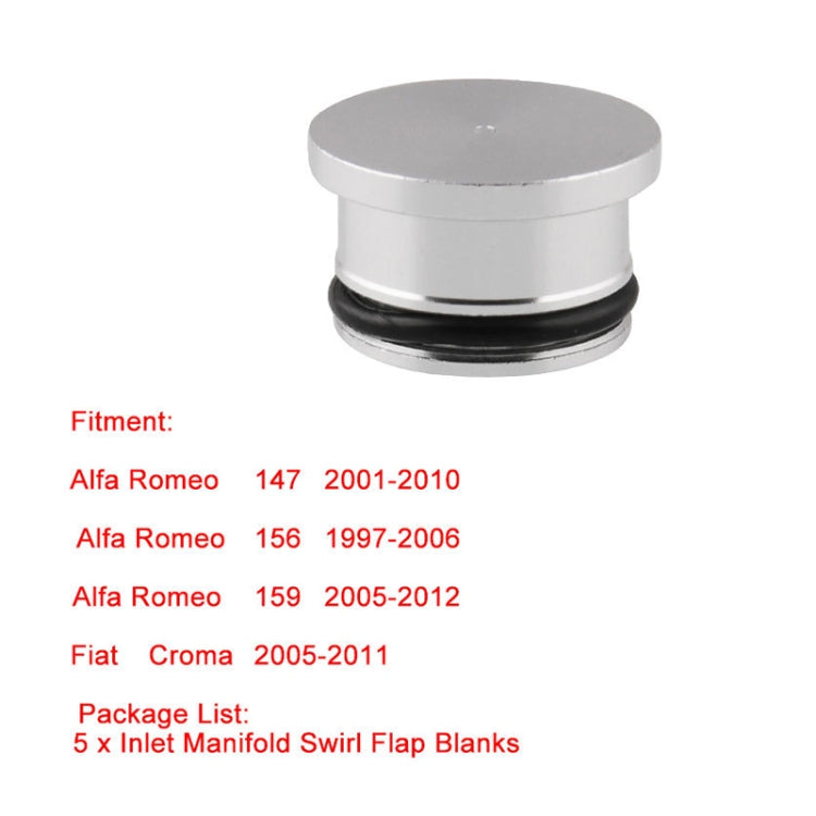 5 PCS Car Modified Inlet Manifold Swirl Flap Blanks Intake Manifold Valve Cylinder Head Screw X8R0077 / 55210202 / 55210201 for Alfa Romeo - Air Intake System by buy2fix | Online Shopping UK | buy2fix