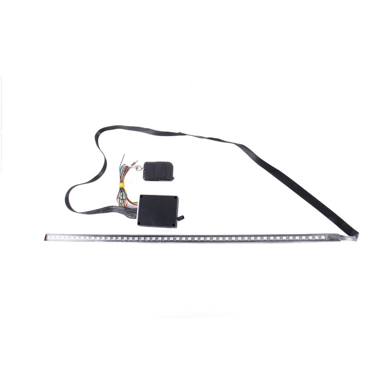 5050 20W 48 LED RGB Car Truck Remote Colorful Knight Rider LED Strobe Scanner Flash Strip Light, DC 12V Cable Length: 130cm(Colorful Light) - Decorative Lights by buy2fix | Online Shopping UK | buy2fix