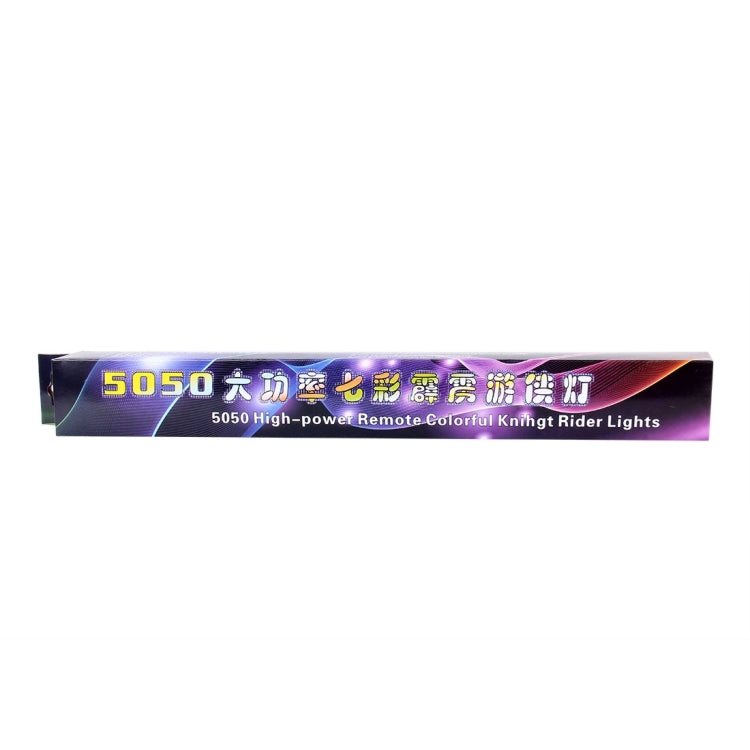 5050 20W 48 LED RGB Car Truck Remote Colorful Knight Rider LED Strobe Scanner Flash Strip Light, DC 12V Cable Length: 130cm(Colorful Light) - Decorative Lights by buy2fix | Online Shopping UK | buy2fix