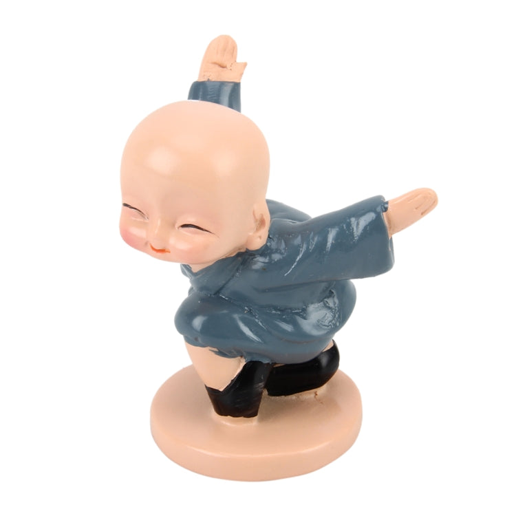 4 PCS/Lot Cute Automotive Interiors Little Monk Ornaments Resin Cute Chinese Kung Fu Monk Car Home Decoration Ornaments Miniatures Crafts - Ornaments by buy2fix | Online Shopping UK | buy2fix