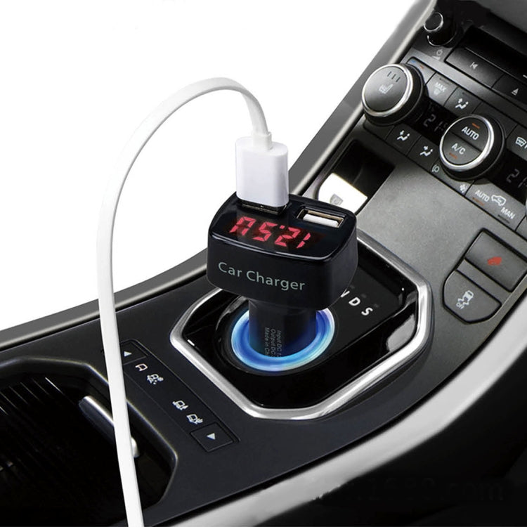 DC 12-24V Input Intelligent Matching Current Intelligent Charge 5V 3.1A Output Dual USB Ports Car Charger - Car Charger by buy2fix | Online Shopping UK | buy2fix