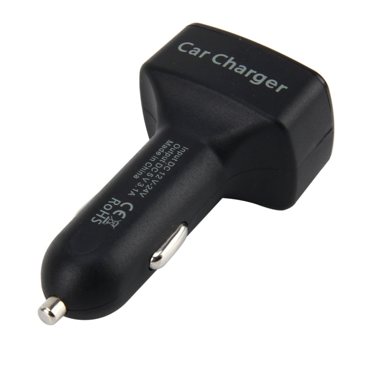 DC 12-24V Input Intelligent Matching Current Intelligent Charge 5V 3.1A Output Dual USB Ports Car Charger - Car Charger by buy2fix | Online Shopping UK | buy2fix