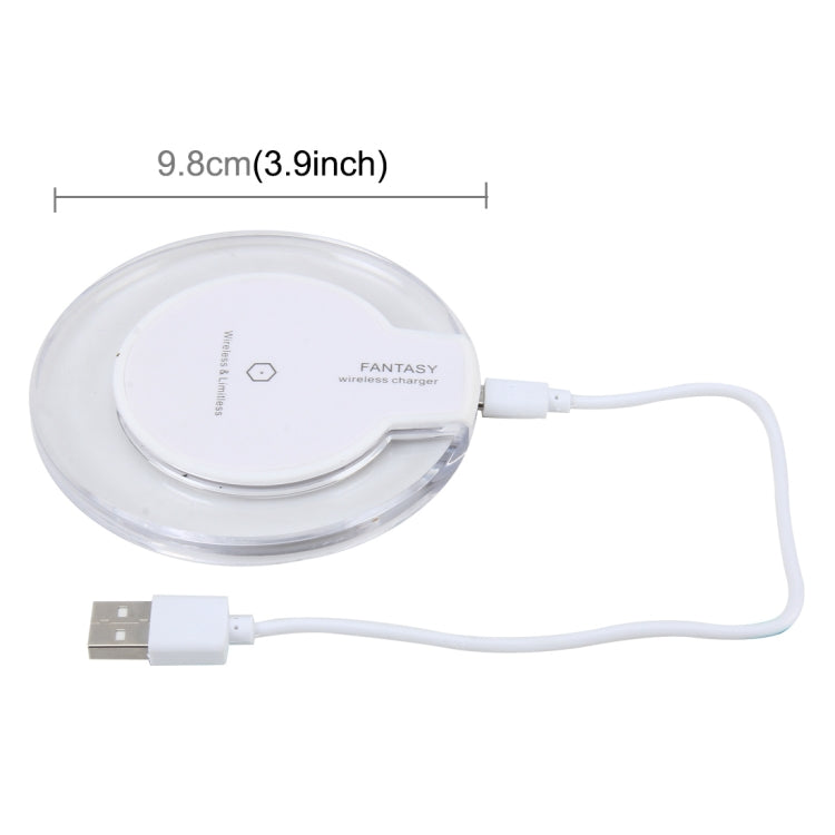 15W Safety Wireless and Limitless QI-standard Wireless Charger Fast Charging Charger with Micro USB Cable(White) - Wireless Charger Receiver by buy2fix | Online Shopping UK | buy2fix