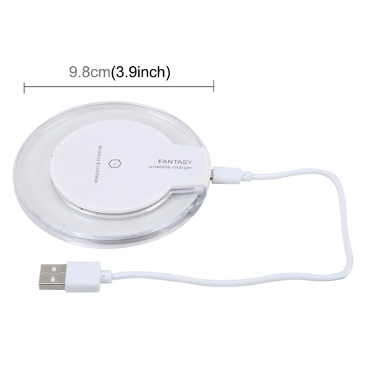 15W Safety Wireless and Limitless QI-standard Wireless Charger Fast Charging Charger with Micro USB Cable(White) by buy2fix